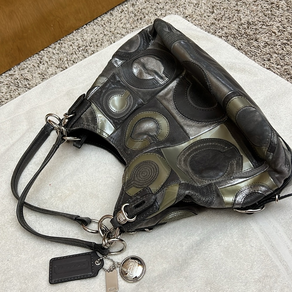 COACH Madison Maggie inlayed patchwork bag - Picture 10 of 13